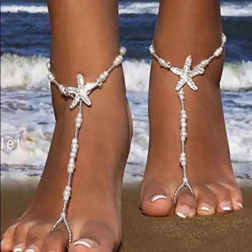 Starfish anklet - Picture 2 of 4